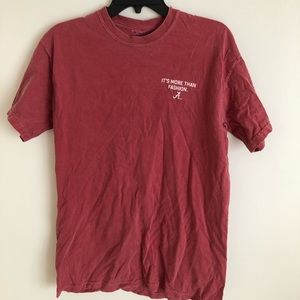 red comfort color alabama t-shirt medium
